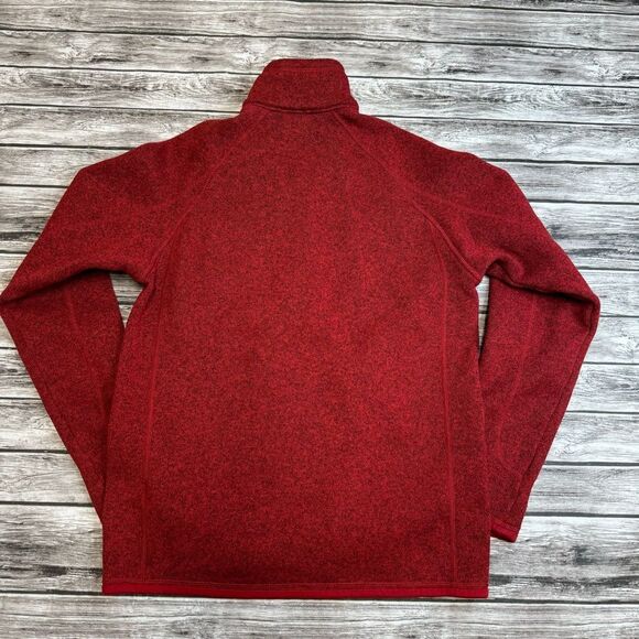 Patagonia Men's Better Sweater Fleece Jacket Dark Red XS Extra Small Zip Pocket - Picture 2 of 10
